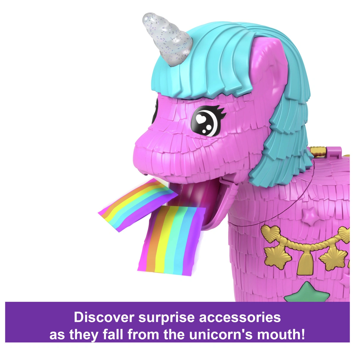 Polly Pocket Unicorn Partyland Playset & Doll Playset