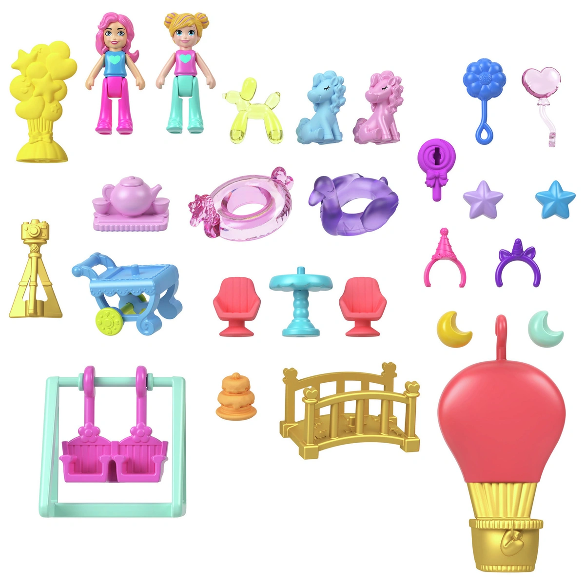 Polly Pocket Unicorn Partyland Playset & Doll Playset