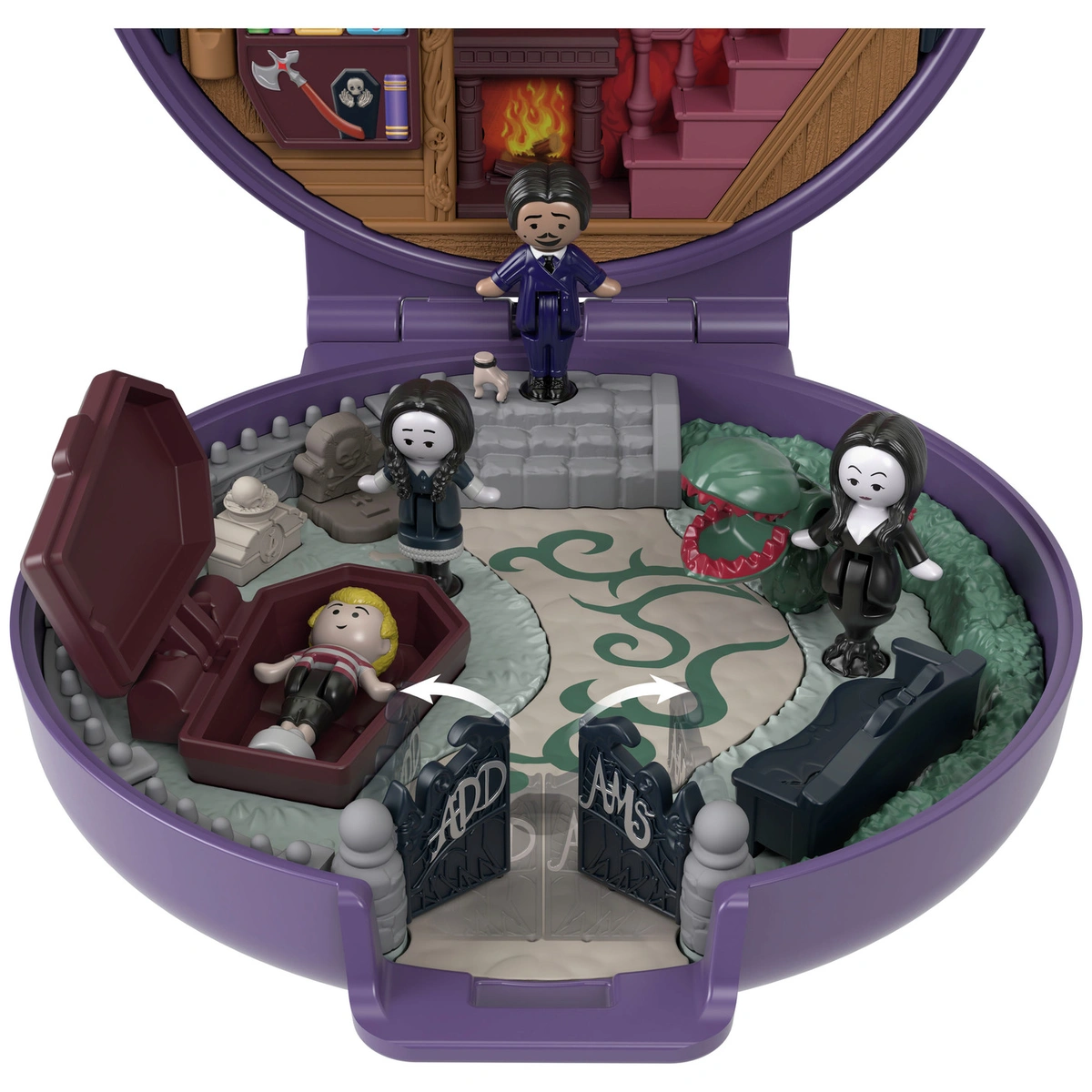 Polly Pocket Addams Family Compact Collector Dolls & Playset