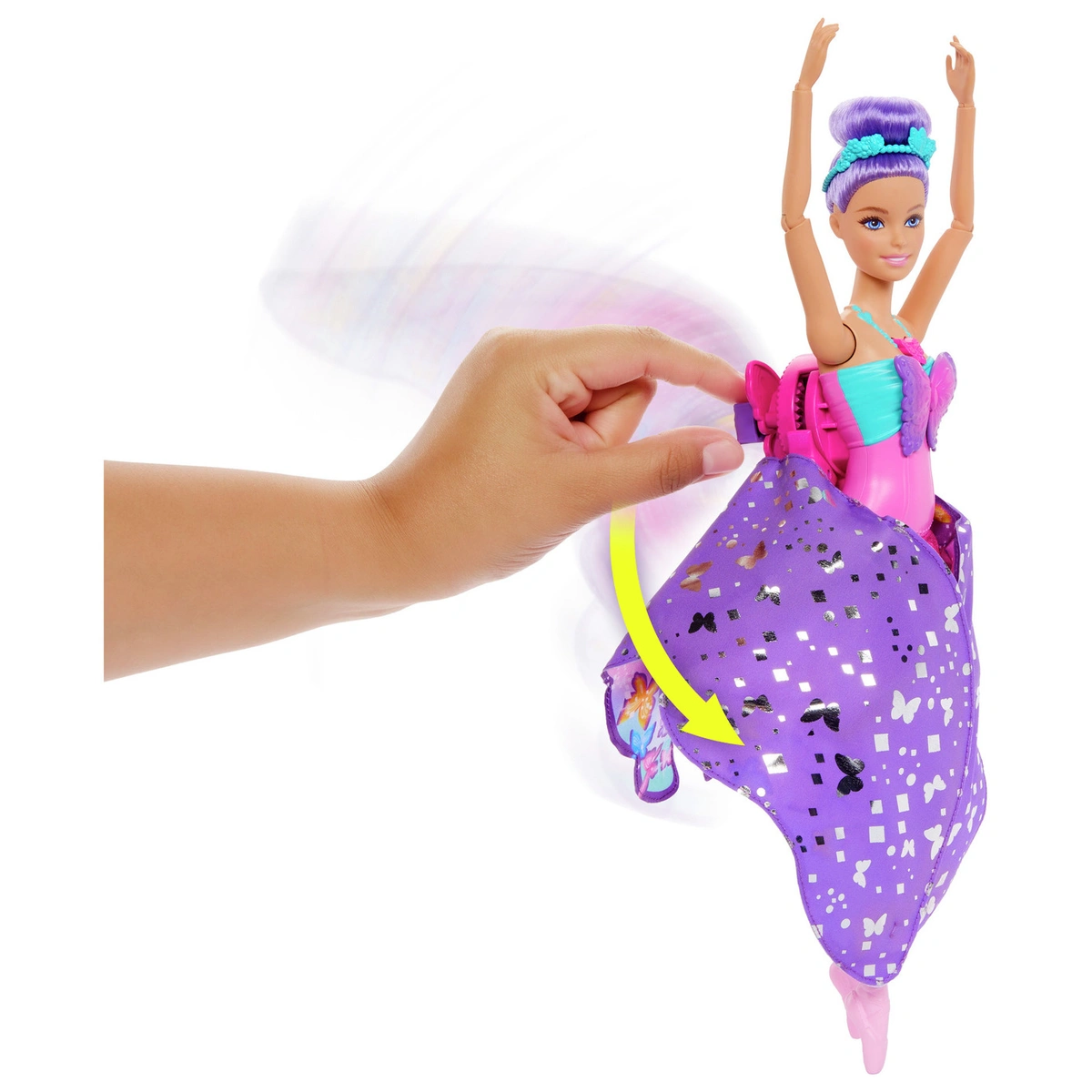 Barbie Dance and Flutter Doll with 2-in-1 Transformation