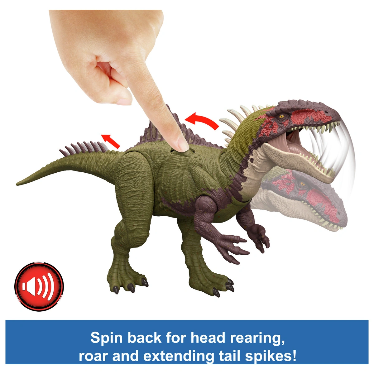 Jurassic World Battle Roarin Becklespinax Dinosaur Figure