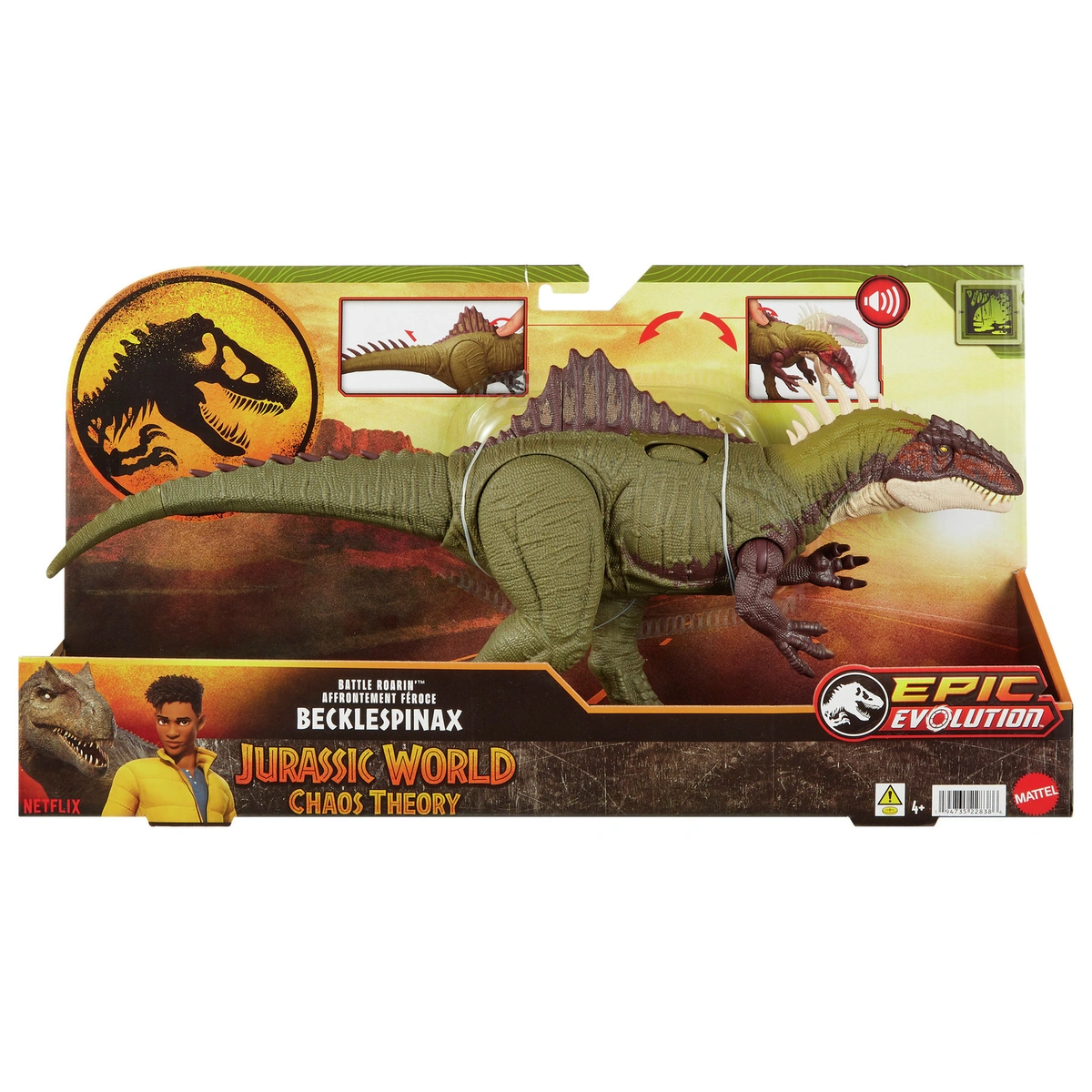 Jurassic World Battle Roarin Becklespinax Dinosaur Figure