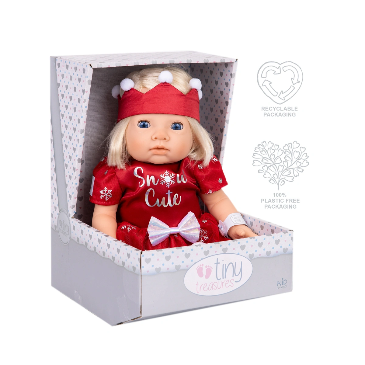 Tiny Treasures Snow Cute Princess Doll - 44cm