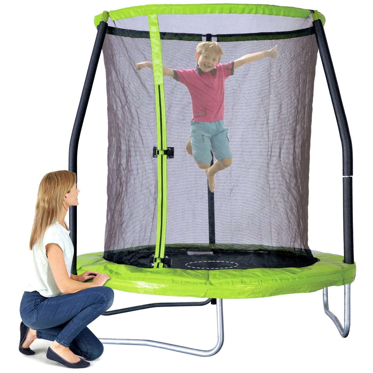 Chad Valley 6ft Outdoor Kids Trampoline with Enclosure