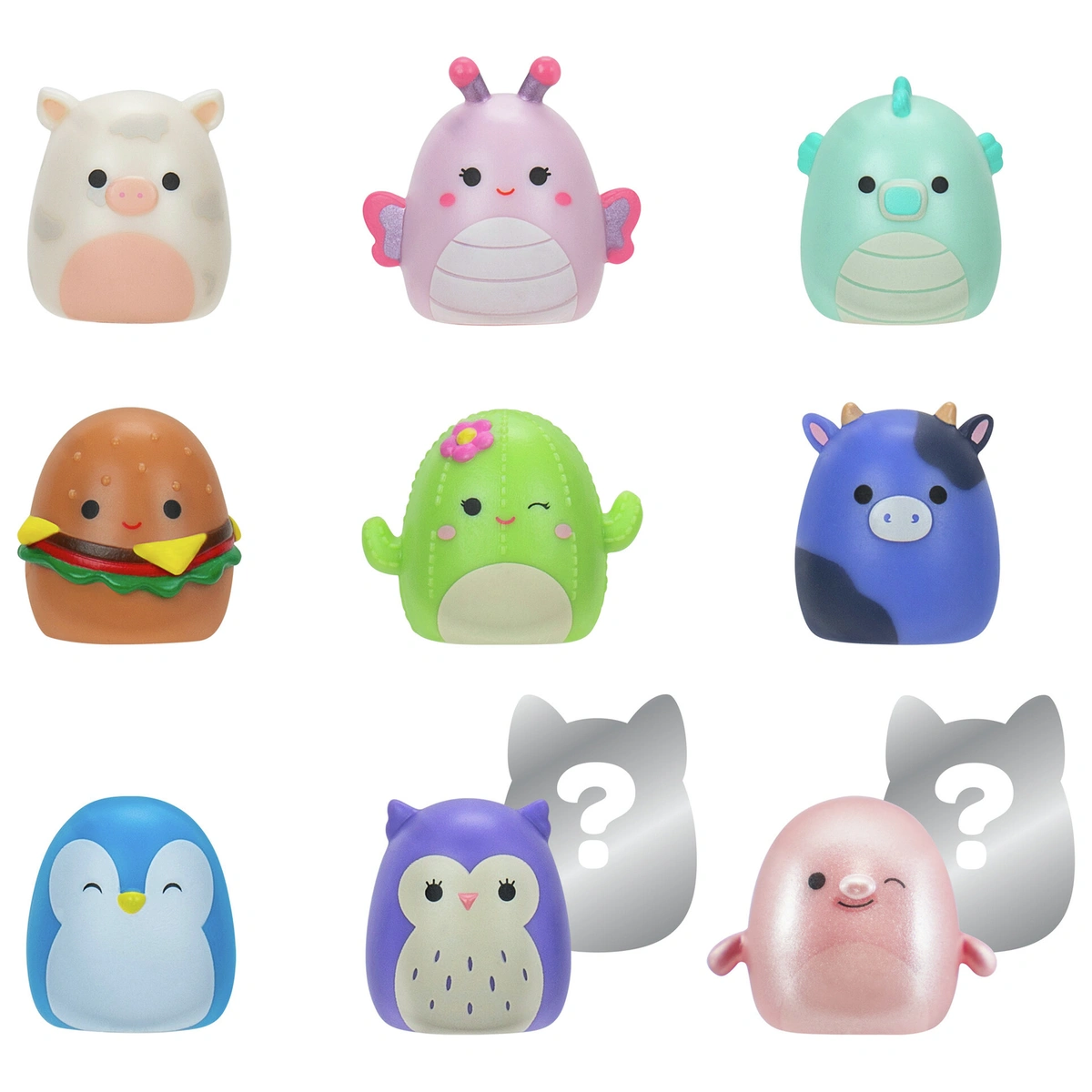 Squish-A-Longs Shimmery Chase Plush-Pack of 8
