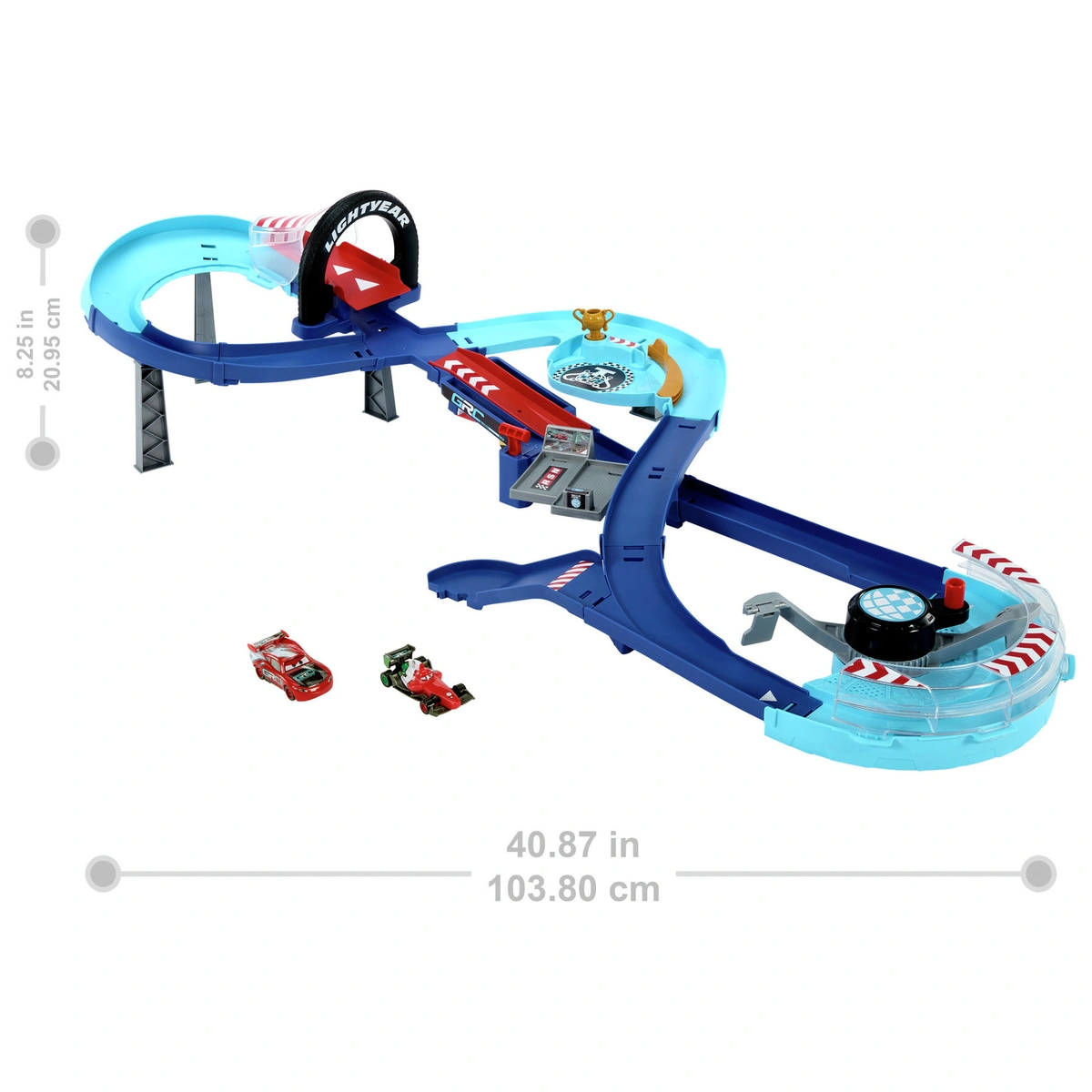 Disney Pixar Cars Global Racers Cup GRC Jump Raceway Playset