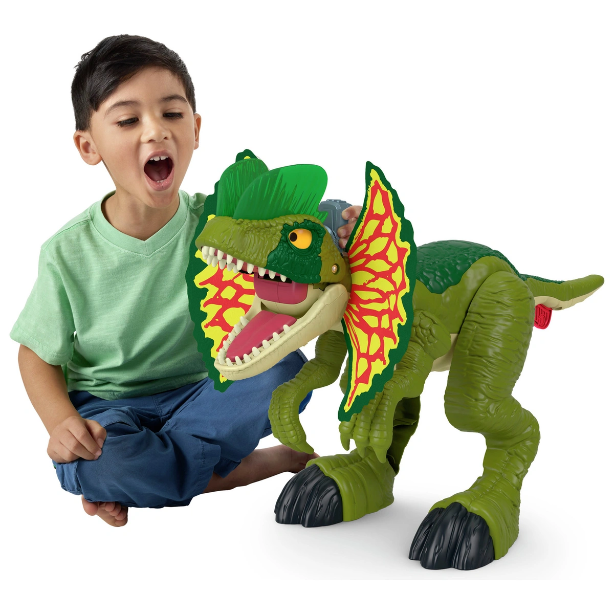 Imaginext Jurassic World Attack Dilophosaurus Dinosaur Toy