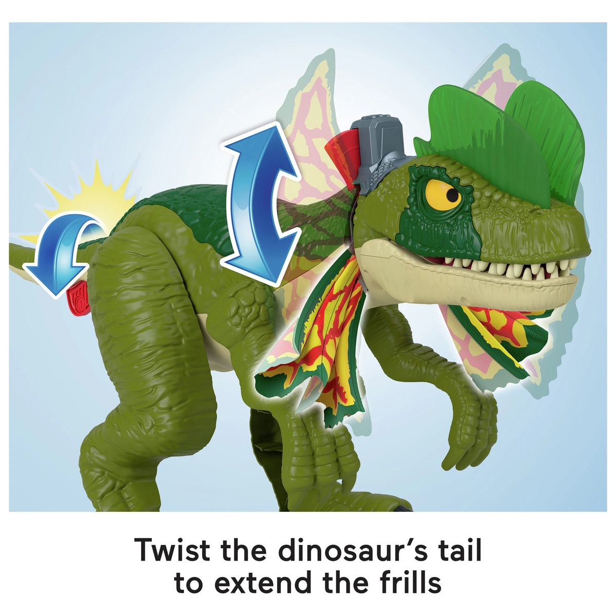 Imaginext Jurassic World Attack Dilophosaurus Dinosaur Toy