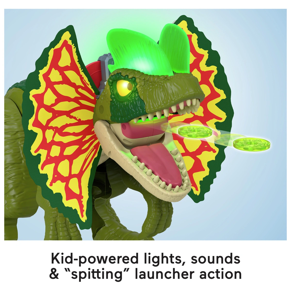 Imaginext Jurassic World Attack Dilophosaurus Dinosaur Toy