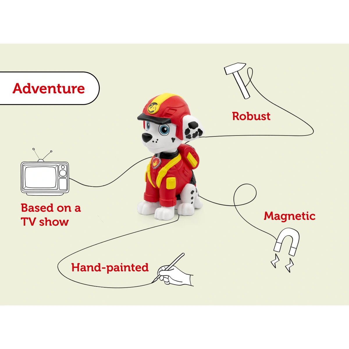 tonies PAW Patrol Jungle Pups Marshall Audio Tonie Character