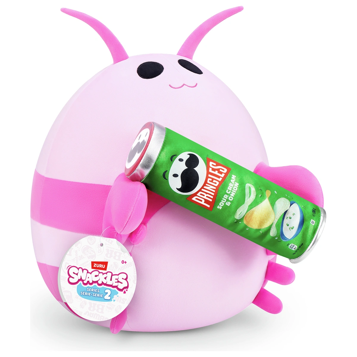 Zuru Snackles 14" Pink Shrimp Pringle Plush