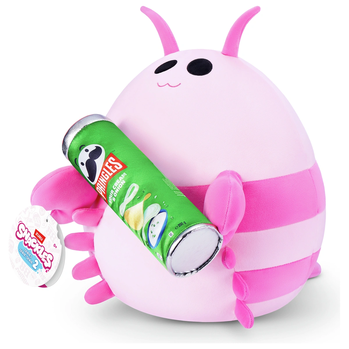 Zuru Snackles 14" Pink Shrimp Pringle Plush