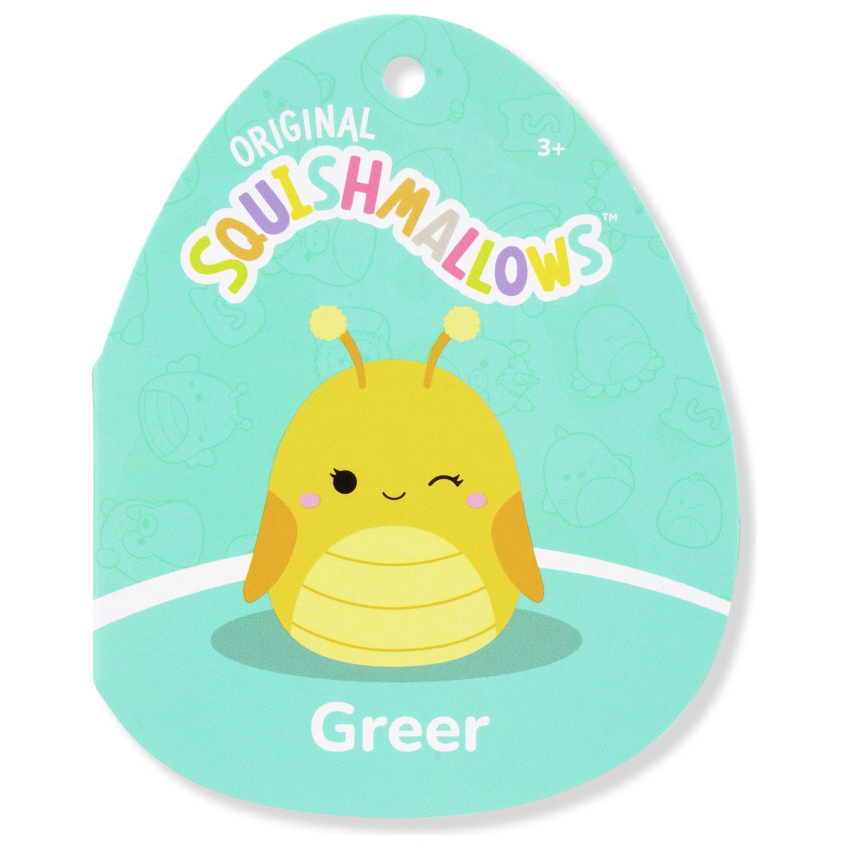 Squishmallows 7.5" Yellow Grasshopper Greer Plush