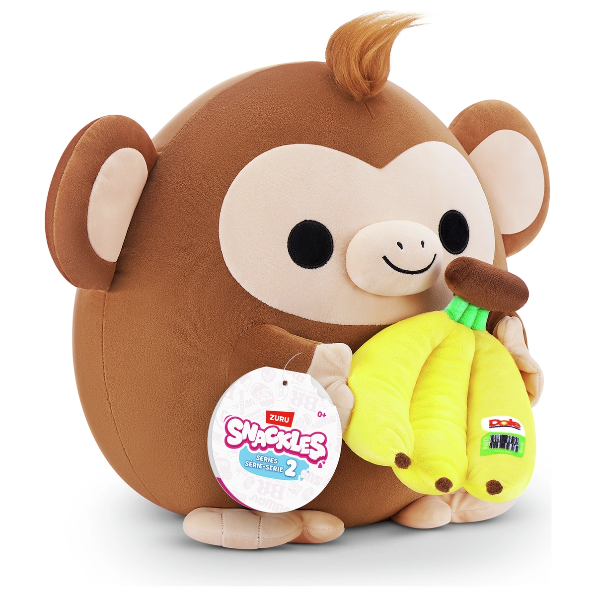 Zuru Snackles Monkey and Dole Banana 14" Plush