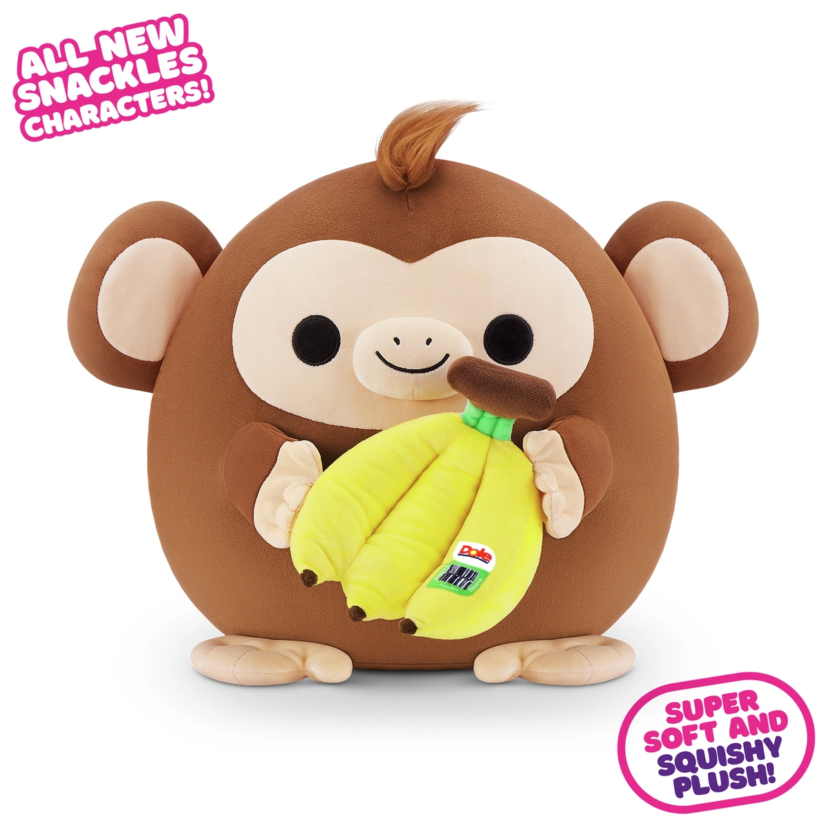 Zuru Snackles Monkey and Dole Banana 14" Plush