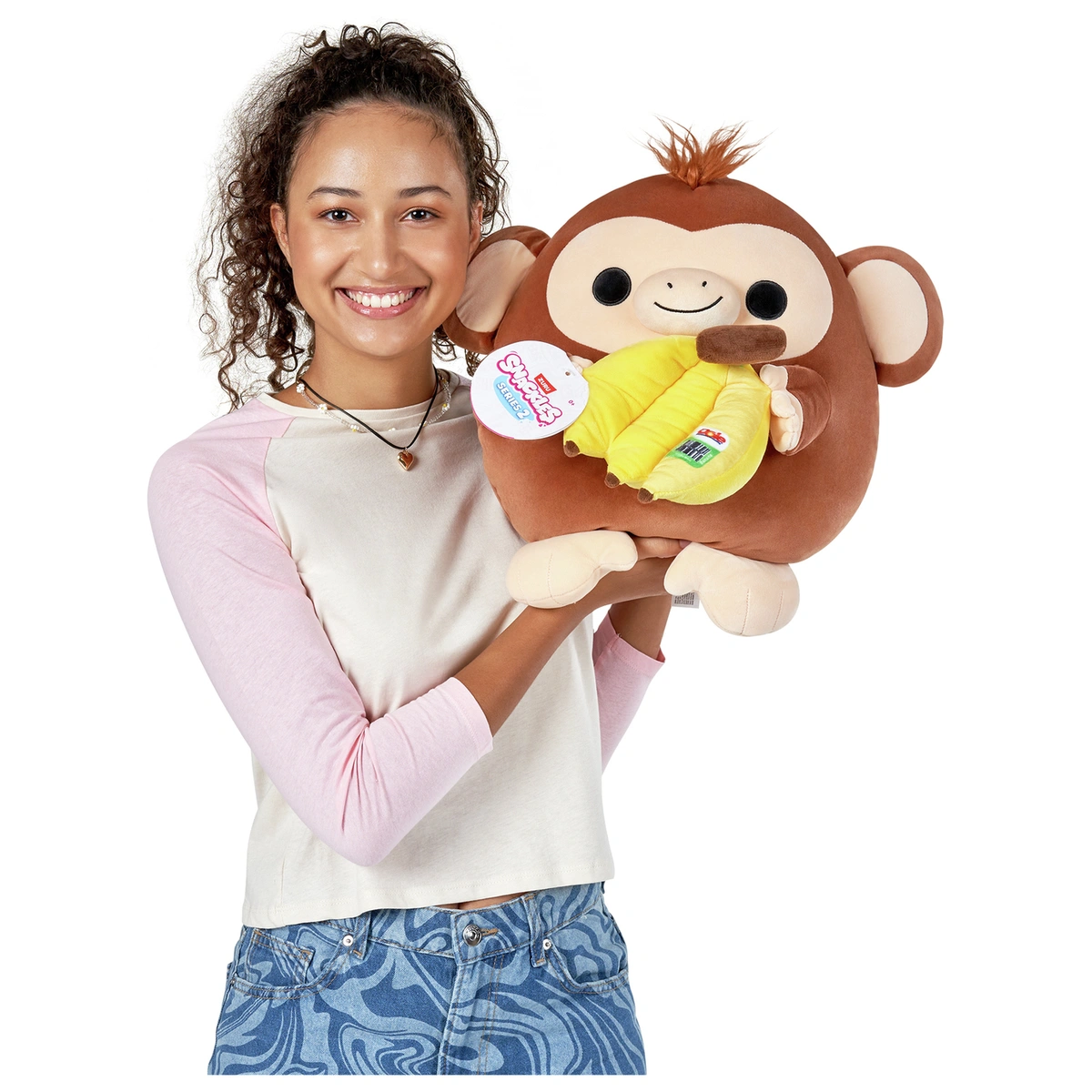 Zuru Snackles Monkey and Dole Banana 14" Plush