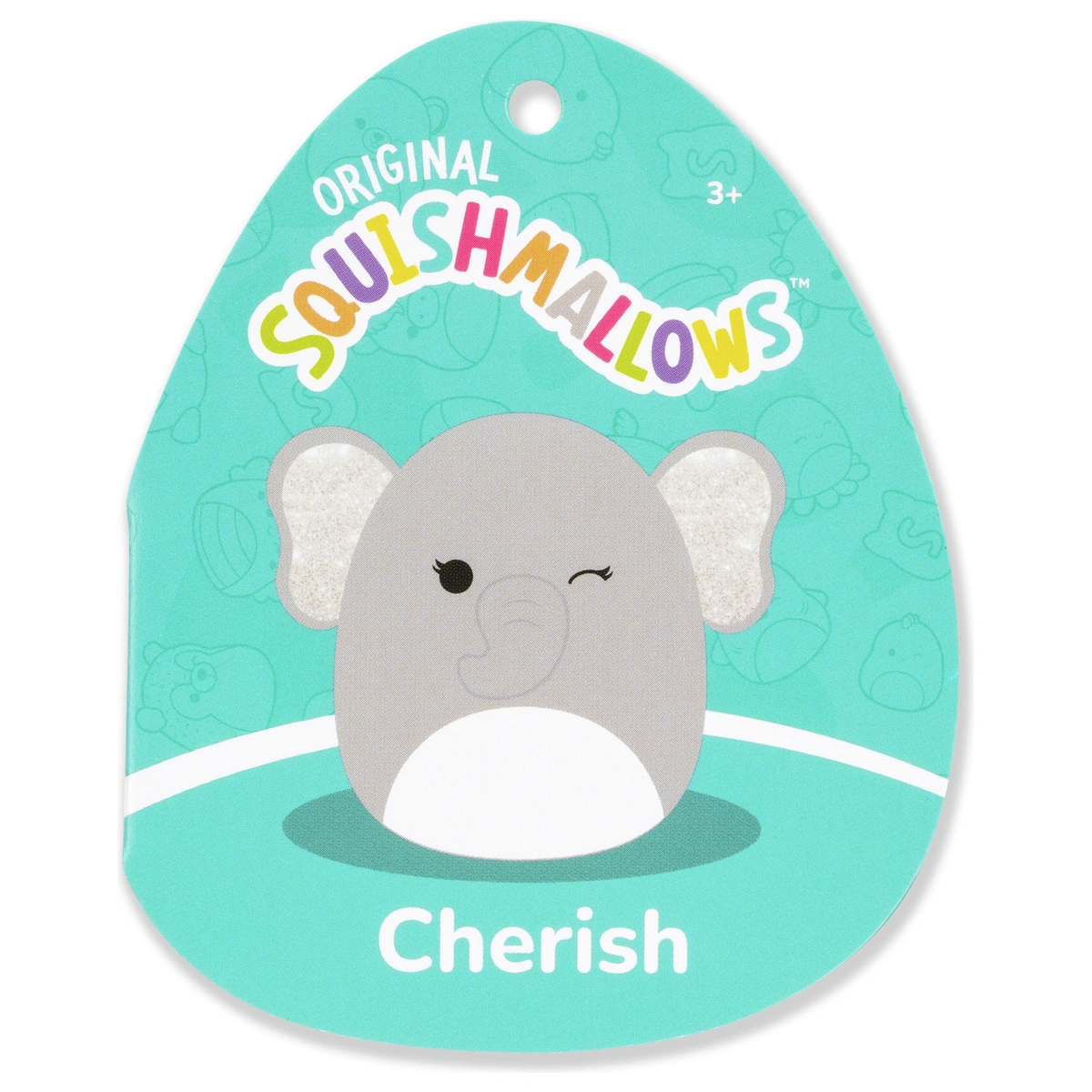 Original Squishmallows 7.5-Inch Cherish the Grey Elephant