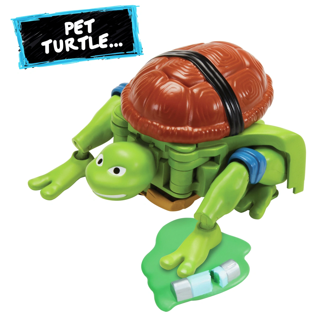 Teenage Mutant Ninja Turtles Pet To Ninja Leonardo Figure