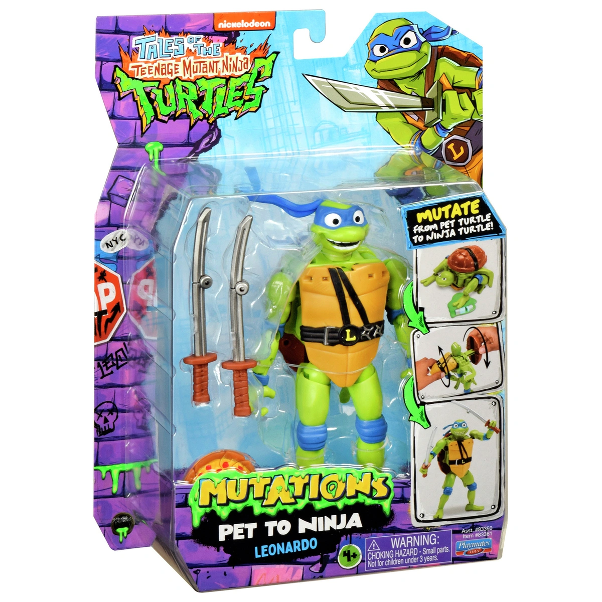 Teenage Mutant Ninja Turtles Pet To Ninja Leonardo Figure