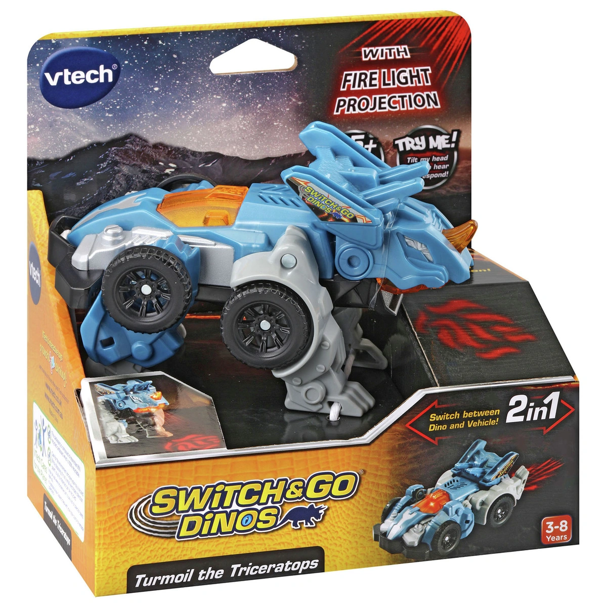 VTech Switch & Go Dinos  Turmoil the Tricerato