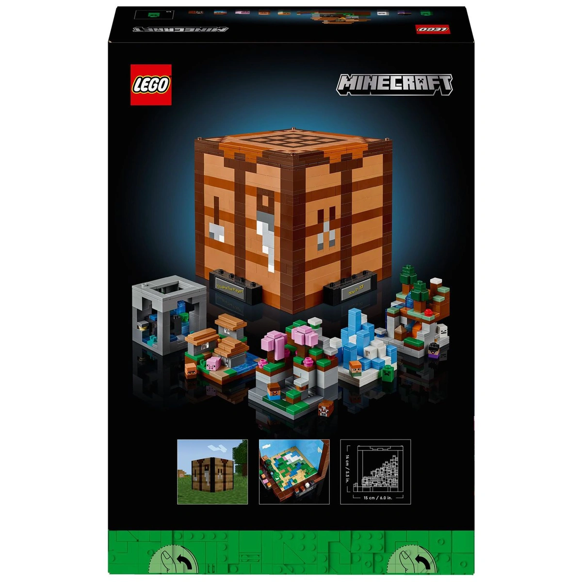 LEGO Minecraft The Crafting Table model Set for Adults 21265
