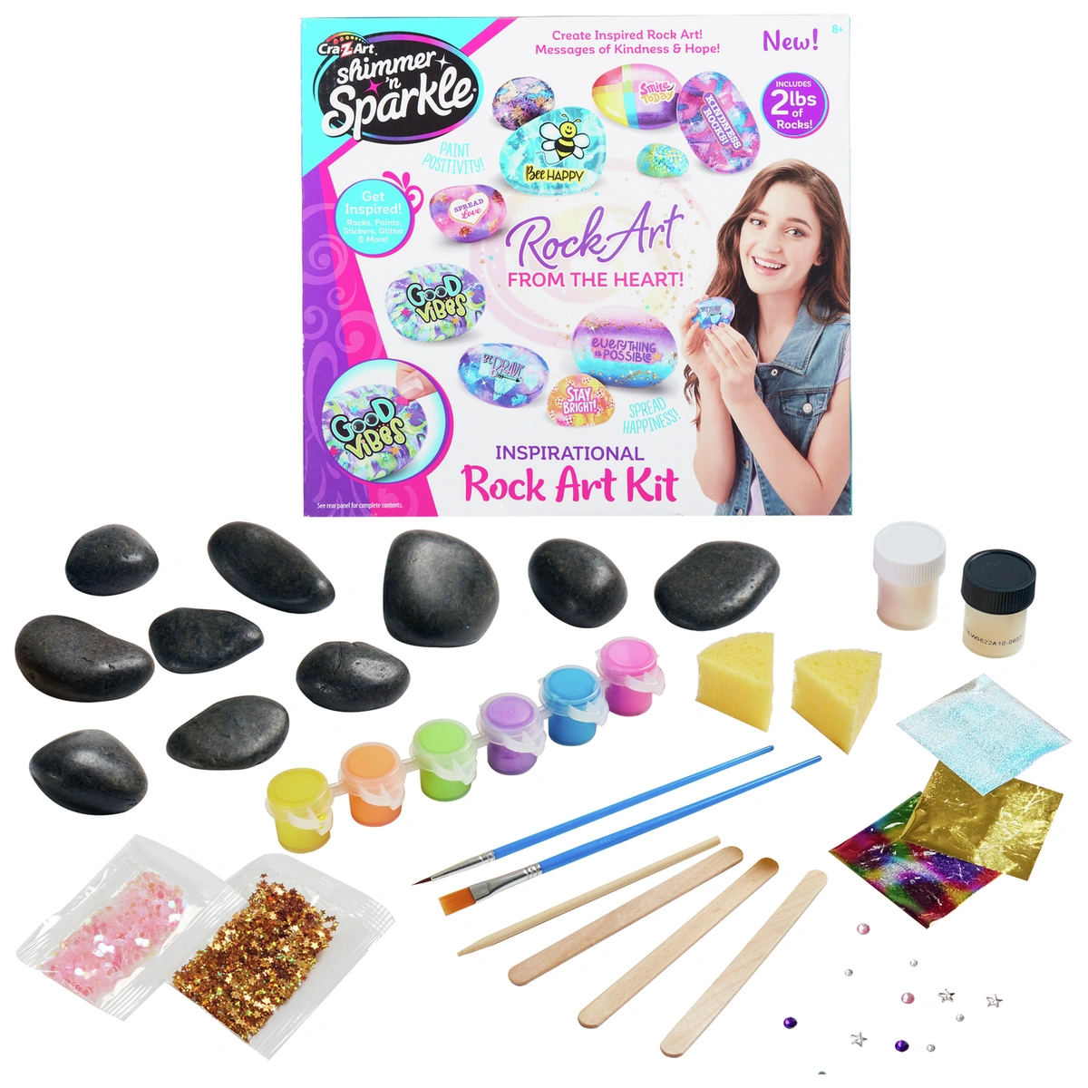 Cra-Z-ART Shimmer N Sparkle Unicorn Rock Art Set