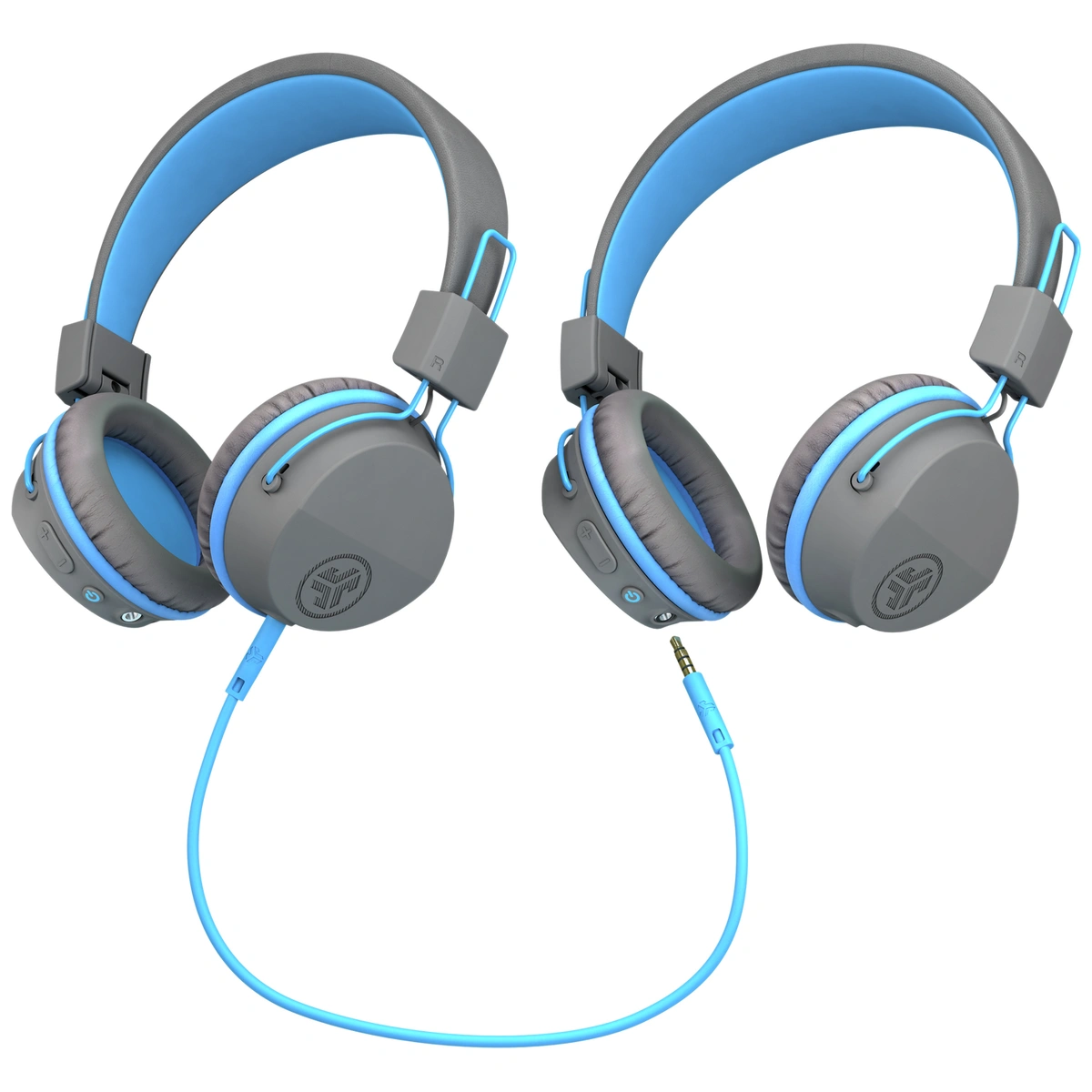 JLab JBuddies Studio Kids Bluetooth Headphones - Grey/Blue