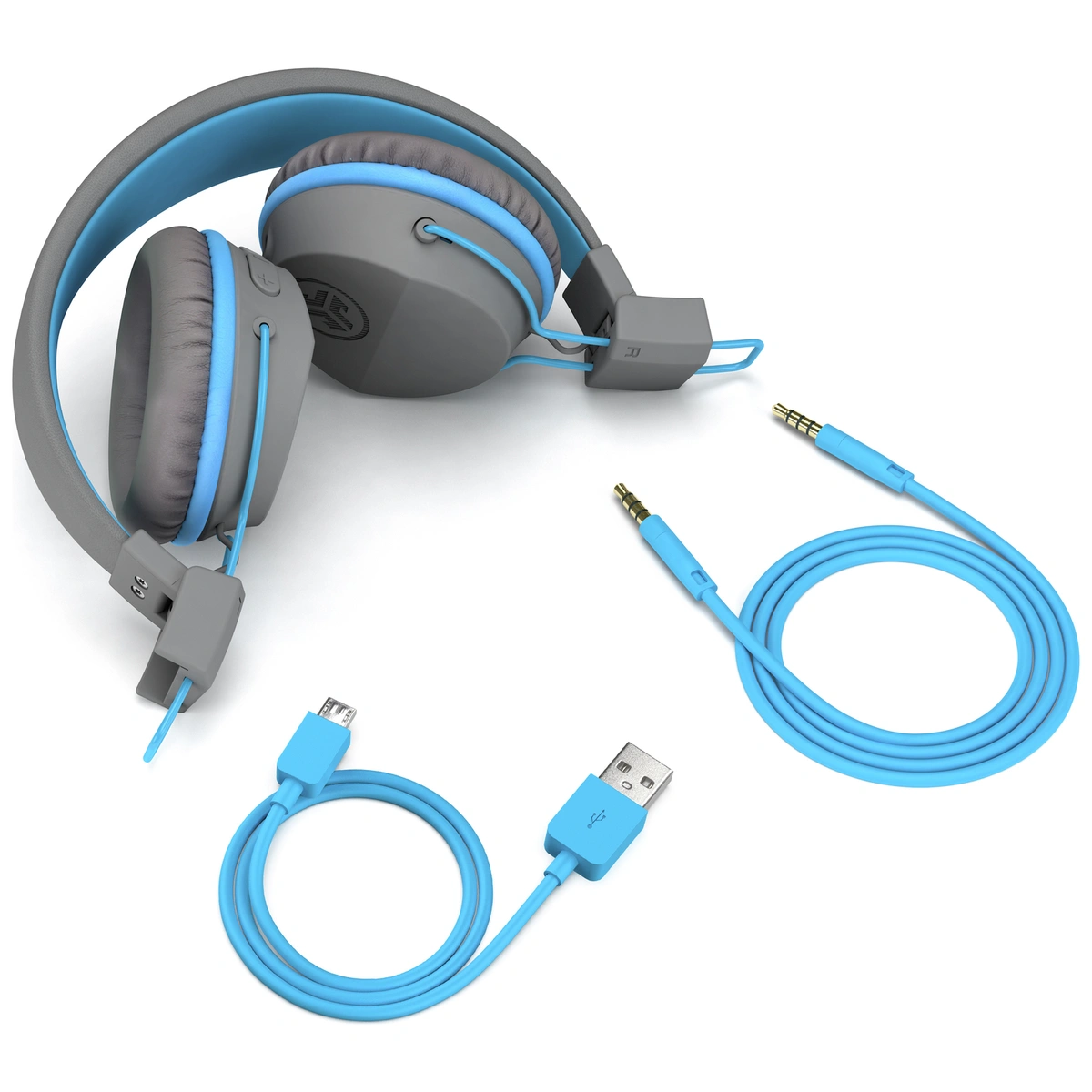 JLab JBuddies Studio Kids Bluetooth Headphones - Grey/Blue