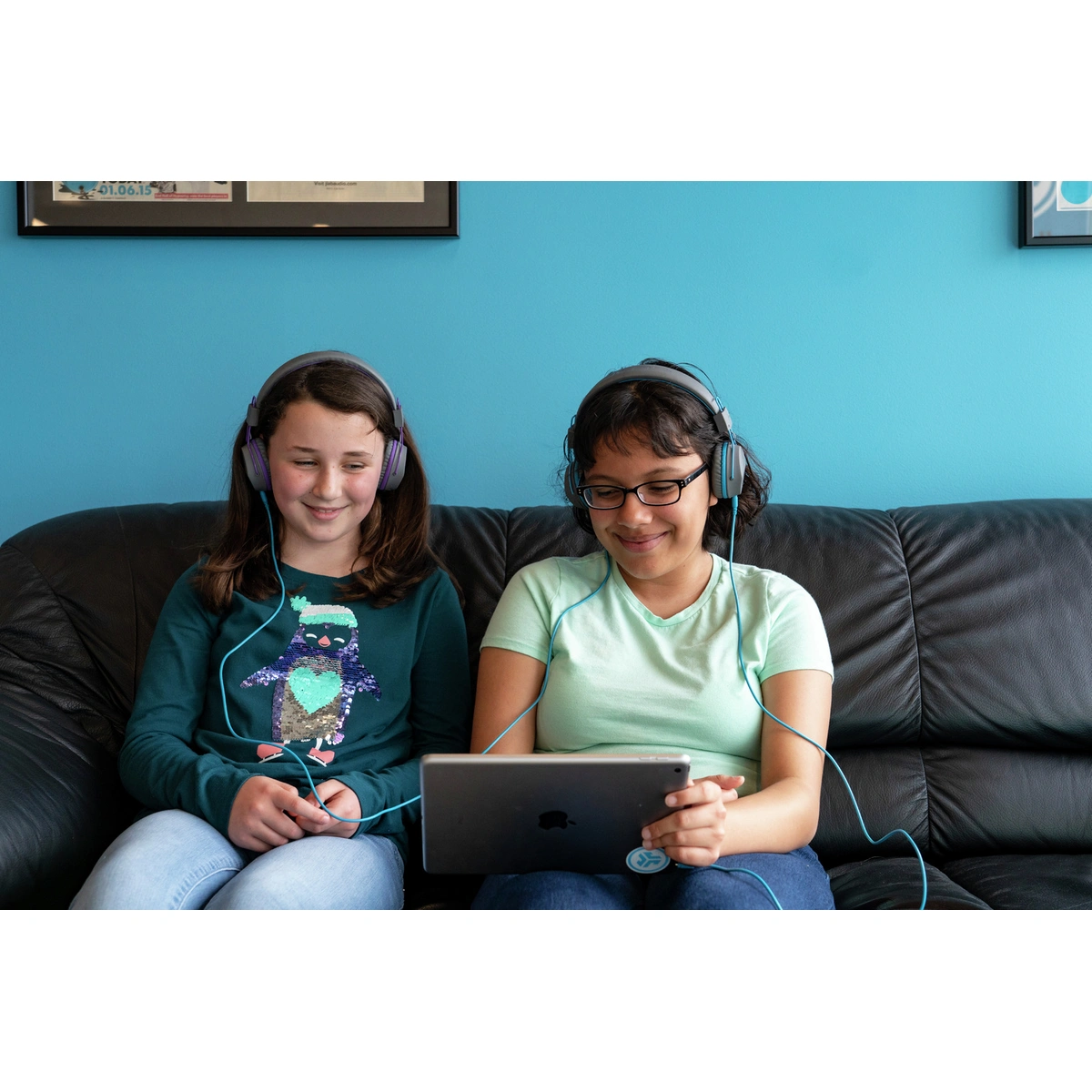 JLab JBuddies Studio Kids Bluetooth Headphones - Grey/Blue