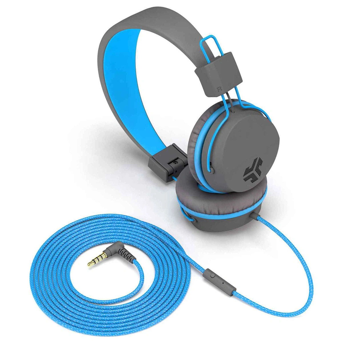 JLab JBuddies Kids Headphones - Grey/ Blue