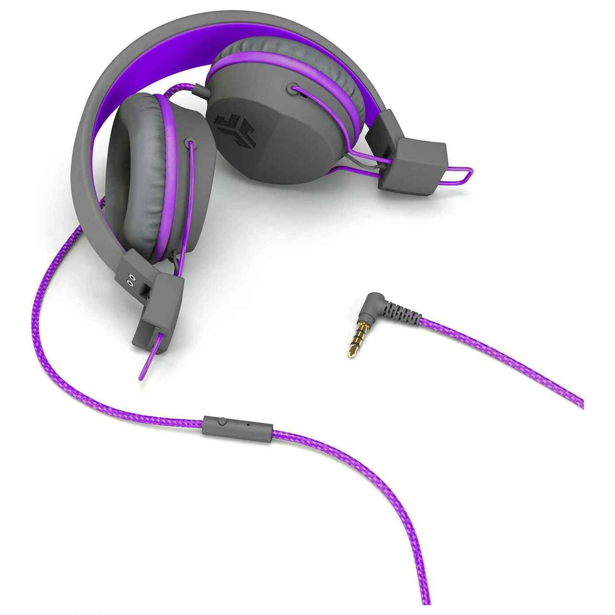 JLab JBuddies Kids Headphones - Grey/ Purple