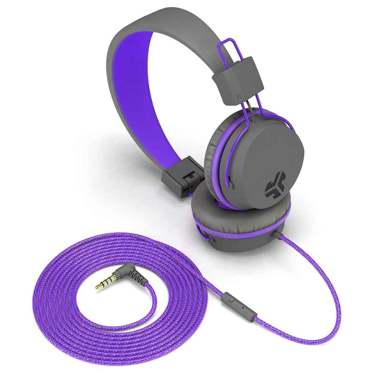 JLab JBuddies Kids Headphones - Grey/ Purple