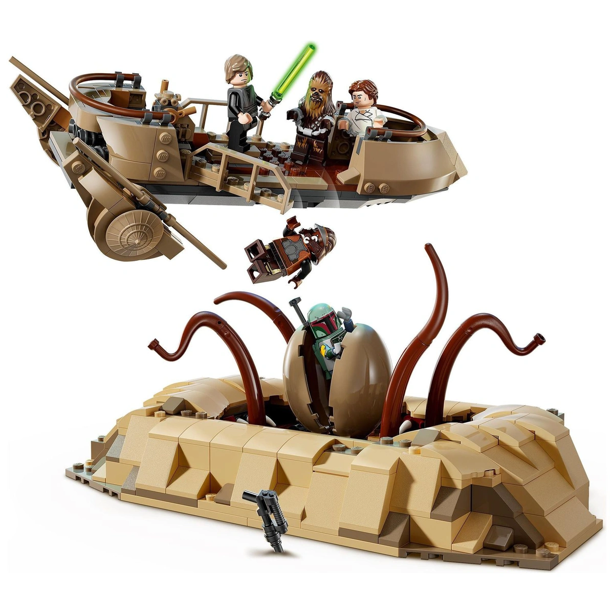 LEGO Star Wars Desert Skiff & Sarlacc Pit Building Toy 75396