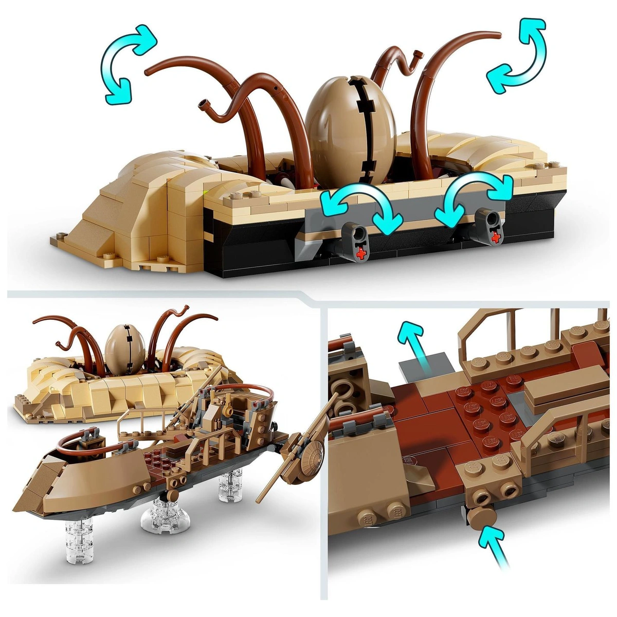 LEGO Star Wars Desert Skiff & Sarlacc Pit Building Toy 75396