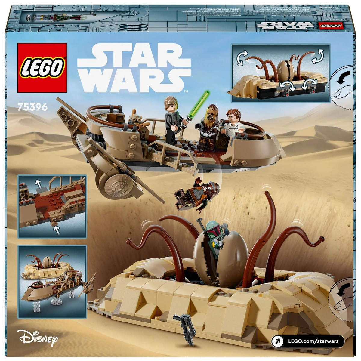 LEGO Star Wars Desert Skiff & Sarlacc Pit Building Toy 75396