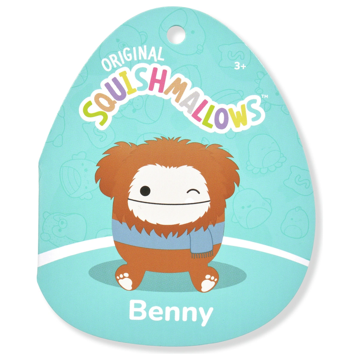 Squishmallows 12 inches Benny Brown Bigfoot Plush