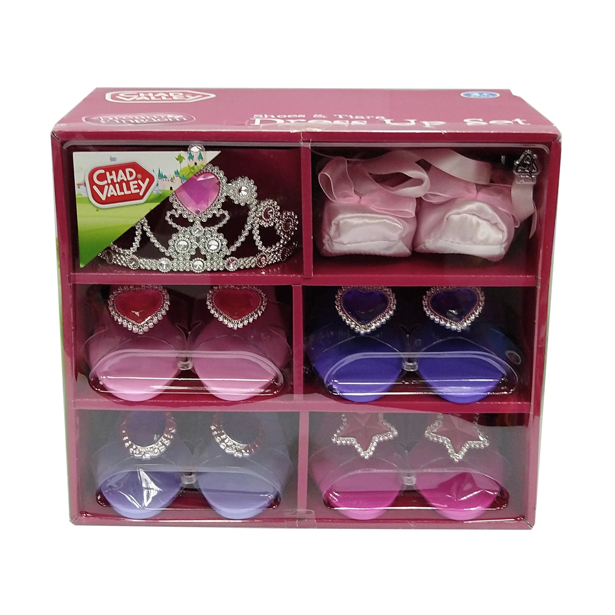 Chad Valley Glamour Shoes - 5 Pack with Tiara