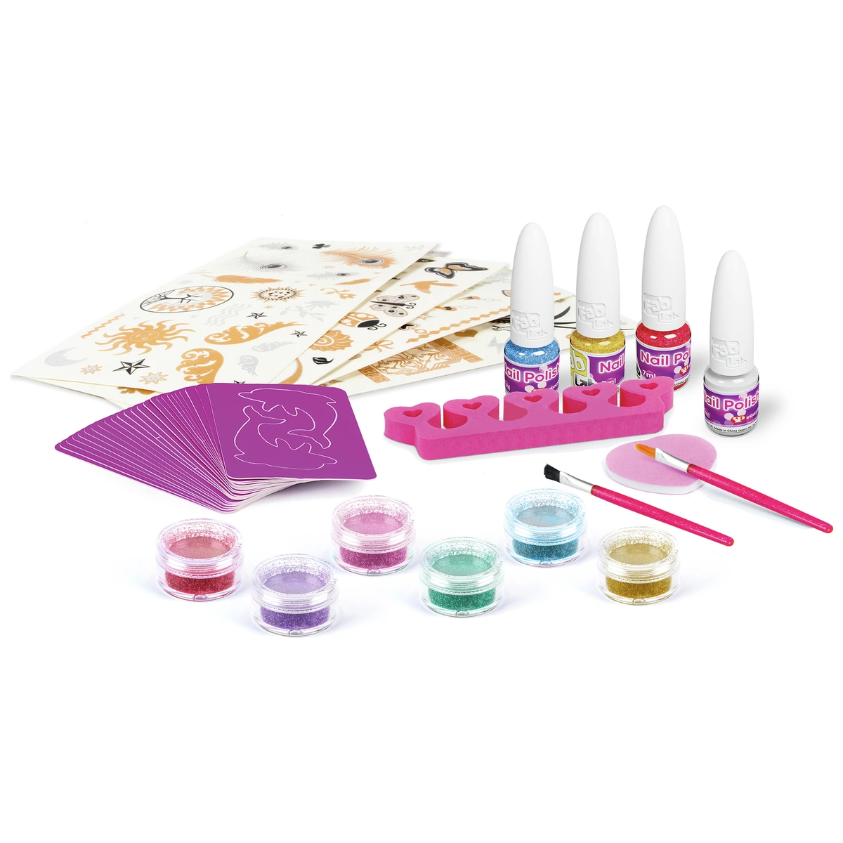 FabLab Glitter Tattoos and Sparkly Nail Polish Megapack