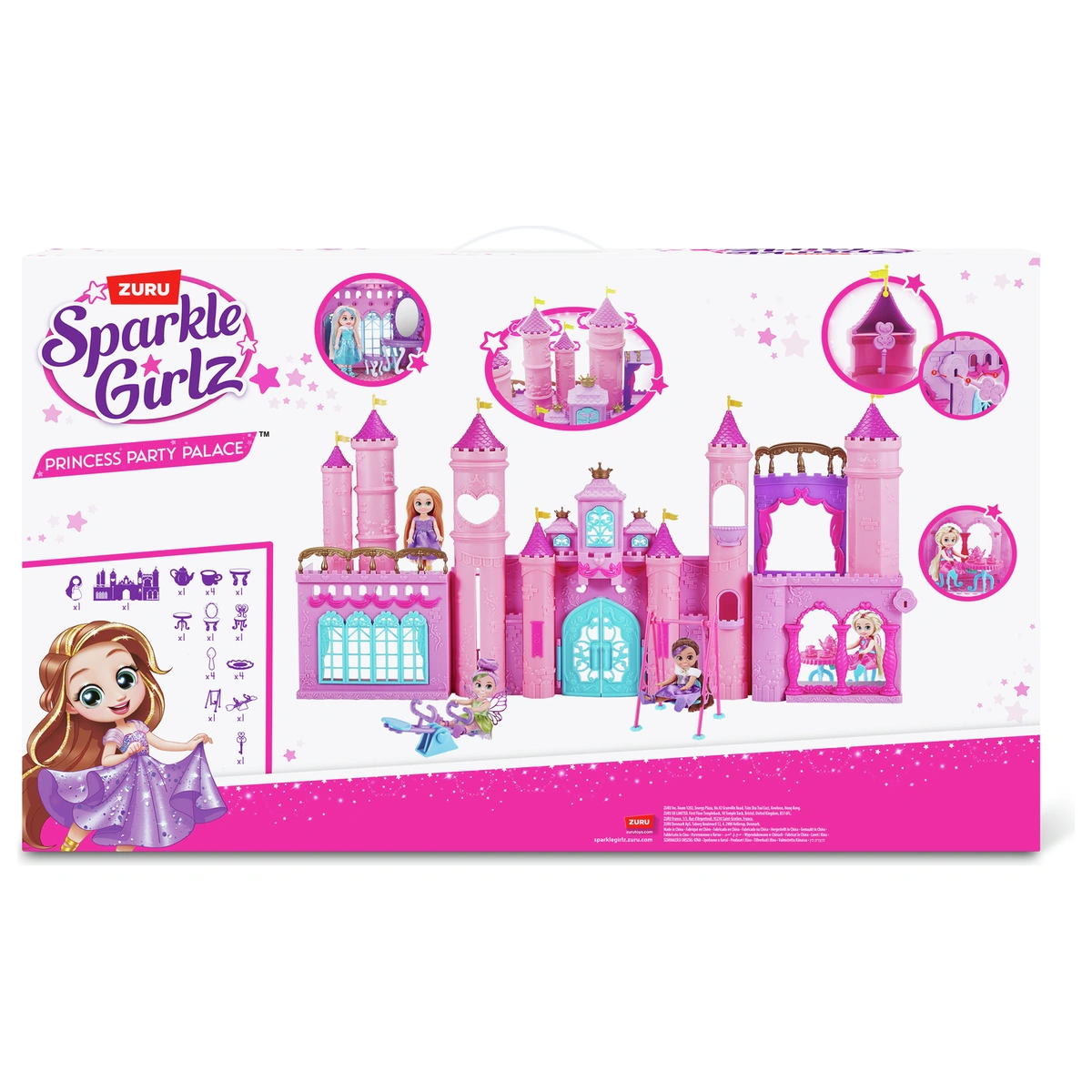Zuru Sparkle Girlz Princess Party Castle Playset