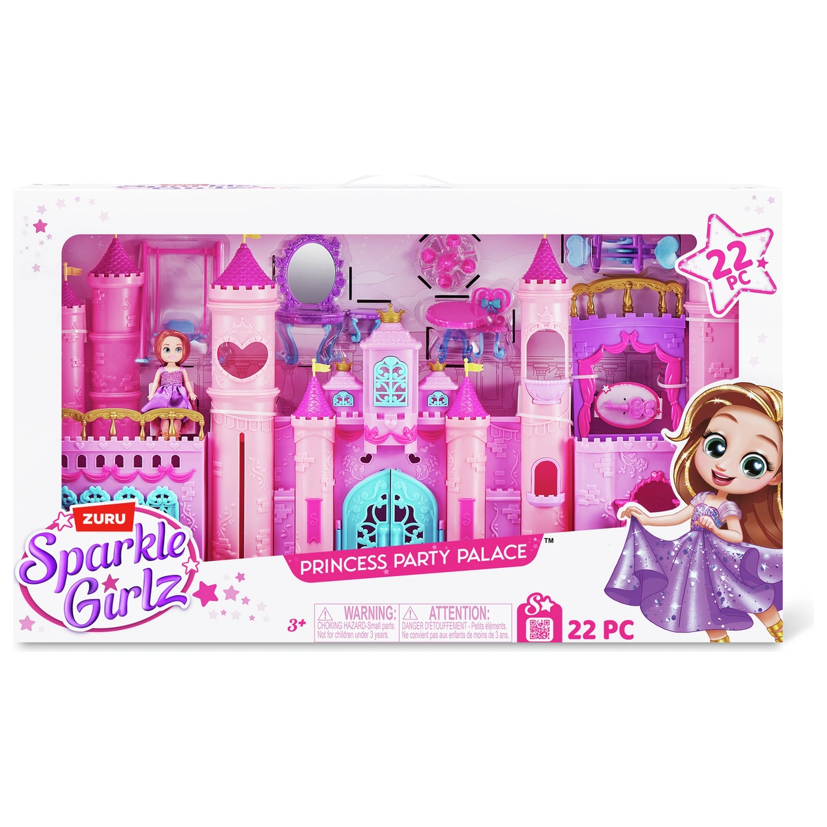 Zuru Sparkle Girlz Princess Party Castle Playset