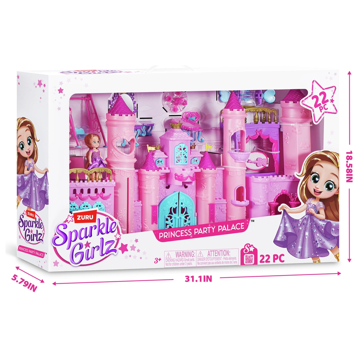 Zuru Sparkle Girlz Princess Party Castle Playset