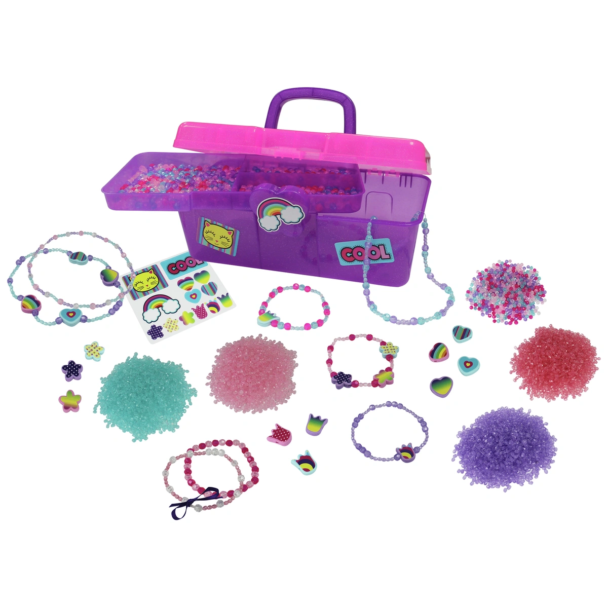Chad Valley Be U Bead Box and 5000 Beads