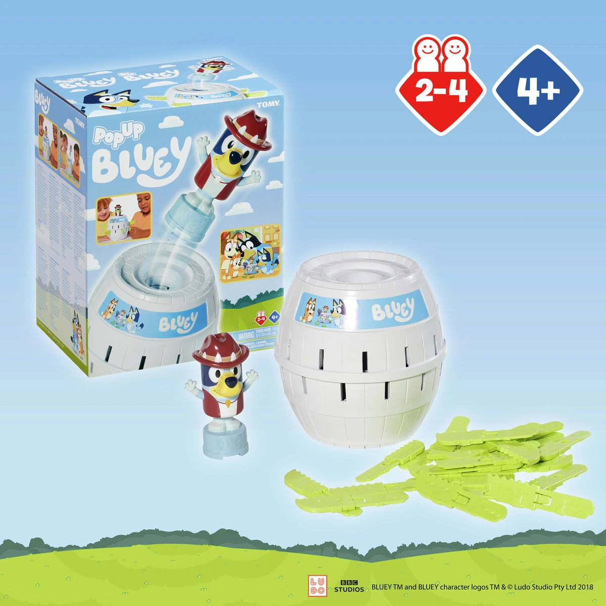 Tomy Pop Up Bluey Activity Game