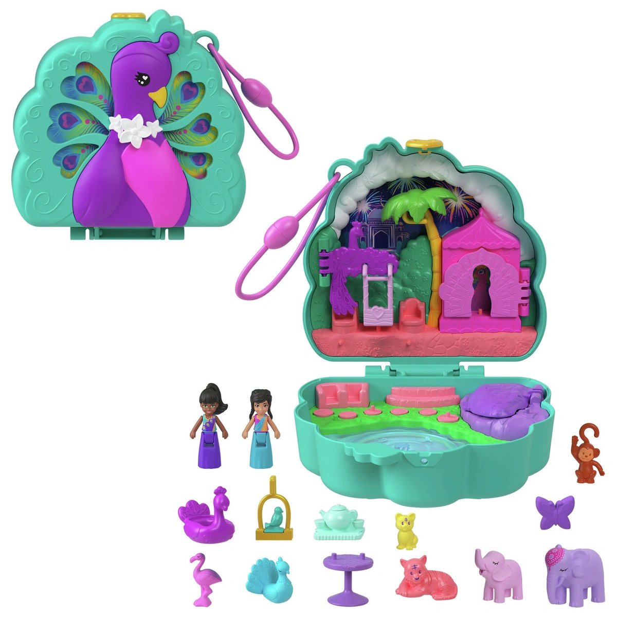 Polly Pocket Peacock Garden Compact Doll Playsets