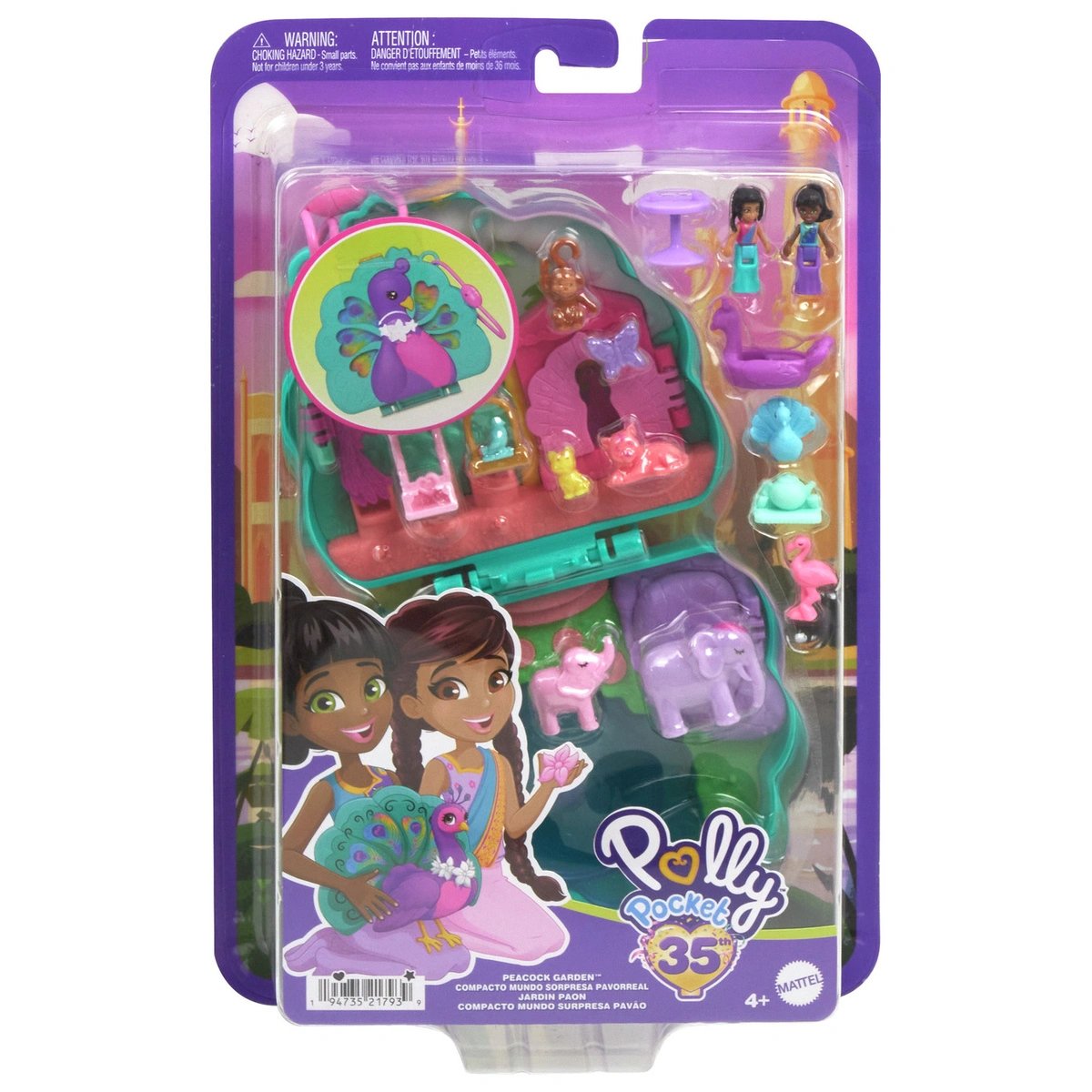 Polly Pocket Peacock Garden Compact Doll Playsets