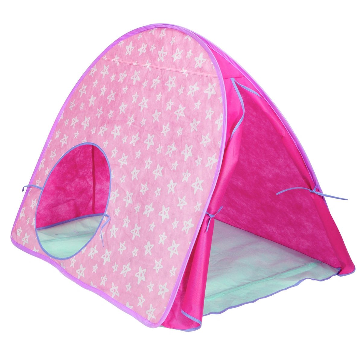 Chad Valley Pink Stars Baby Sensory Pop Up Play Tent