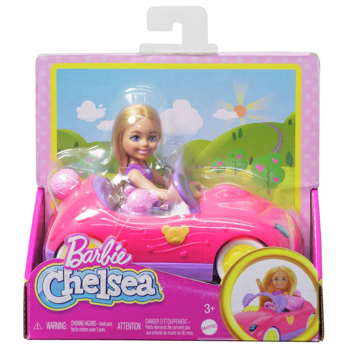 Barbie Chelsea Vehicle Set with Small Doll, Car & Teddy