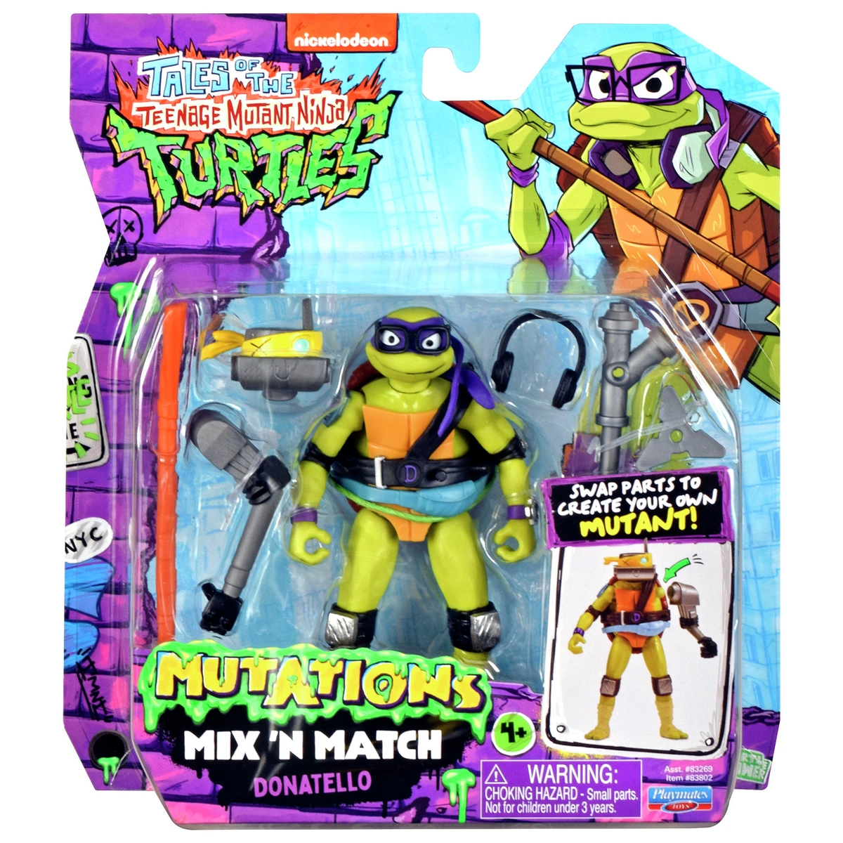 Teenage Mutant Ninja Turtle Mix N Match Donatello Figure
