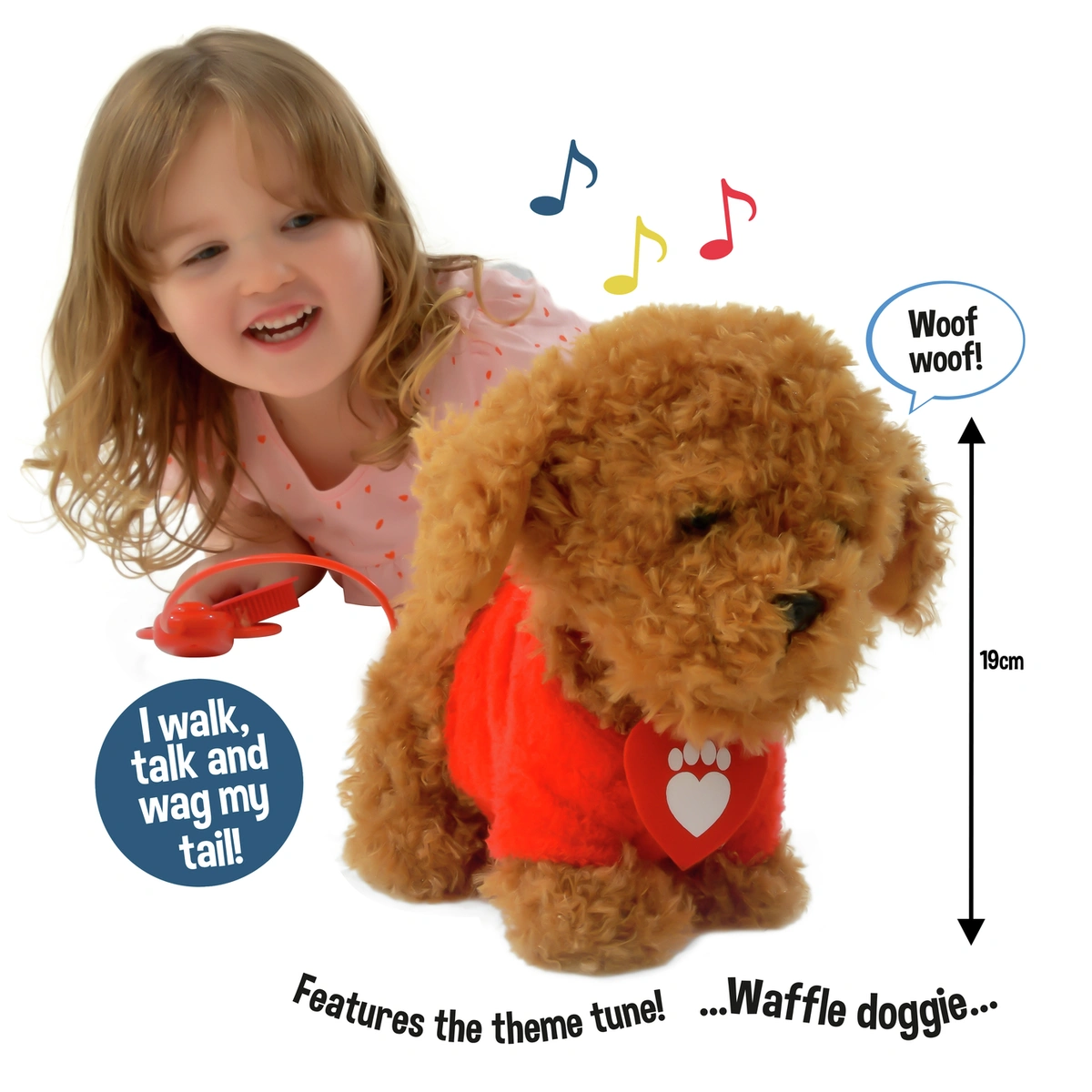 Walkies with Waffle the Wonder Dog Soft Toy