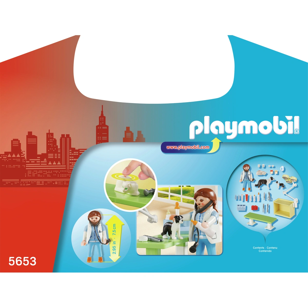 Playmobil 5653 City Life Vet Small Carry Case